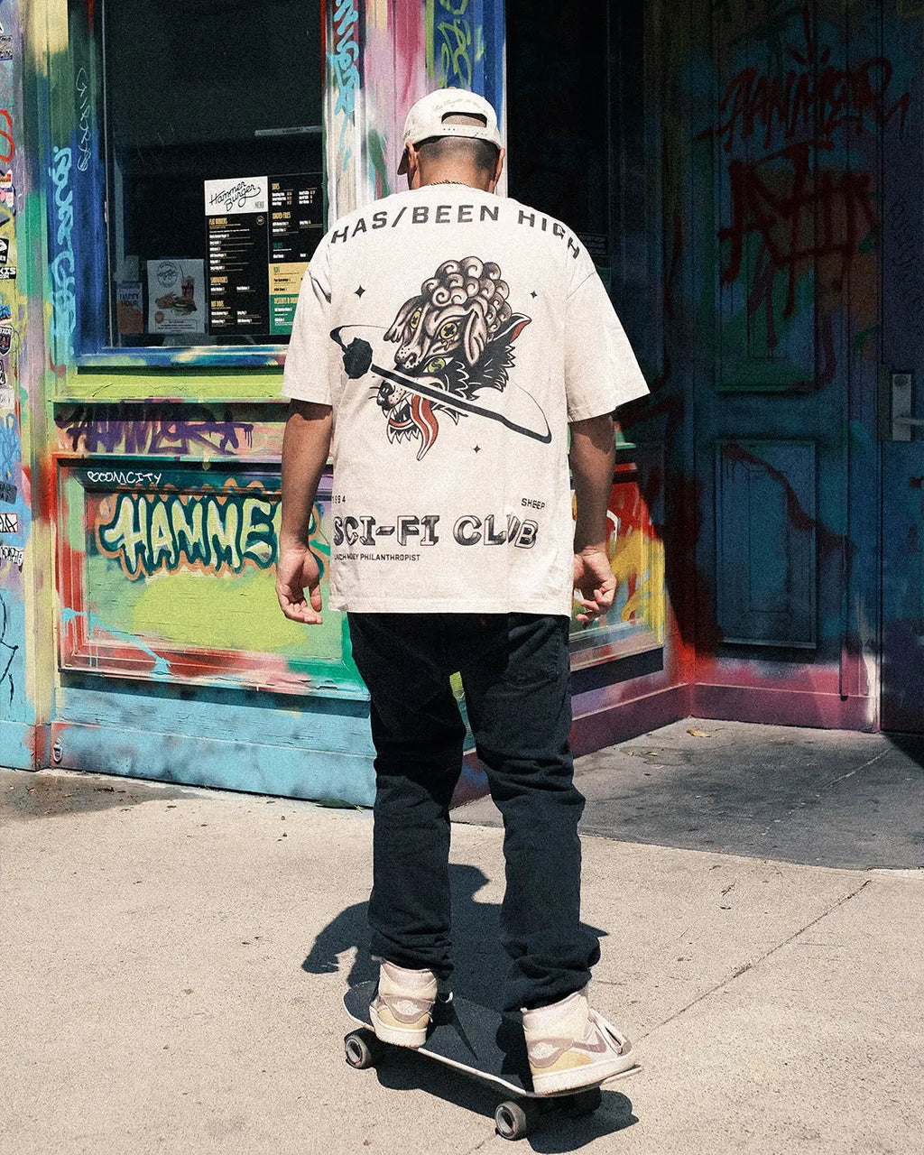 SCI-FI CLUB OVERSIZED HEAVYWEIGHT TEE HAS/BEEN